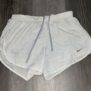white nike dri-fit shorts size xs worn